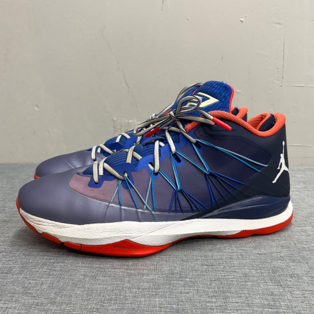 Jordan CP3.VII Basketball Shoes Mens 10.5 Blue Orange 644805-407 Chris Paul VII